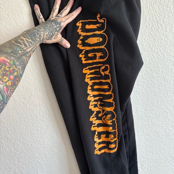 Black and Orange “Dog Momster” Halloween Vibes Sweatpants - Picture 6 of 8